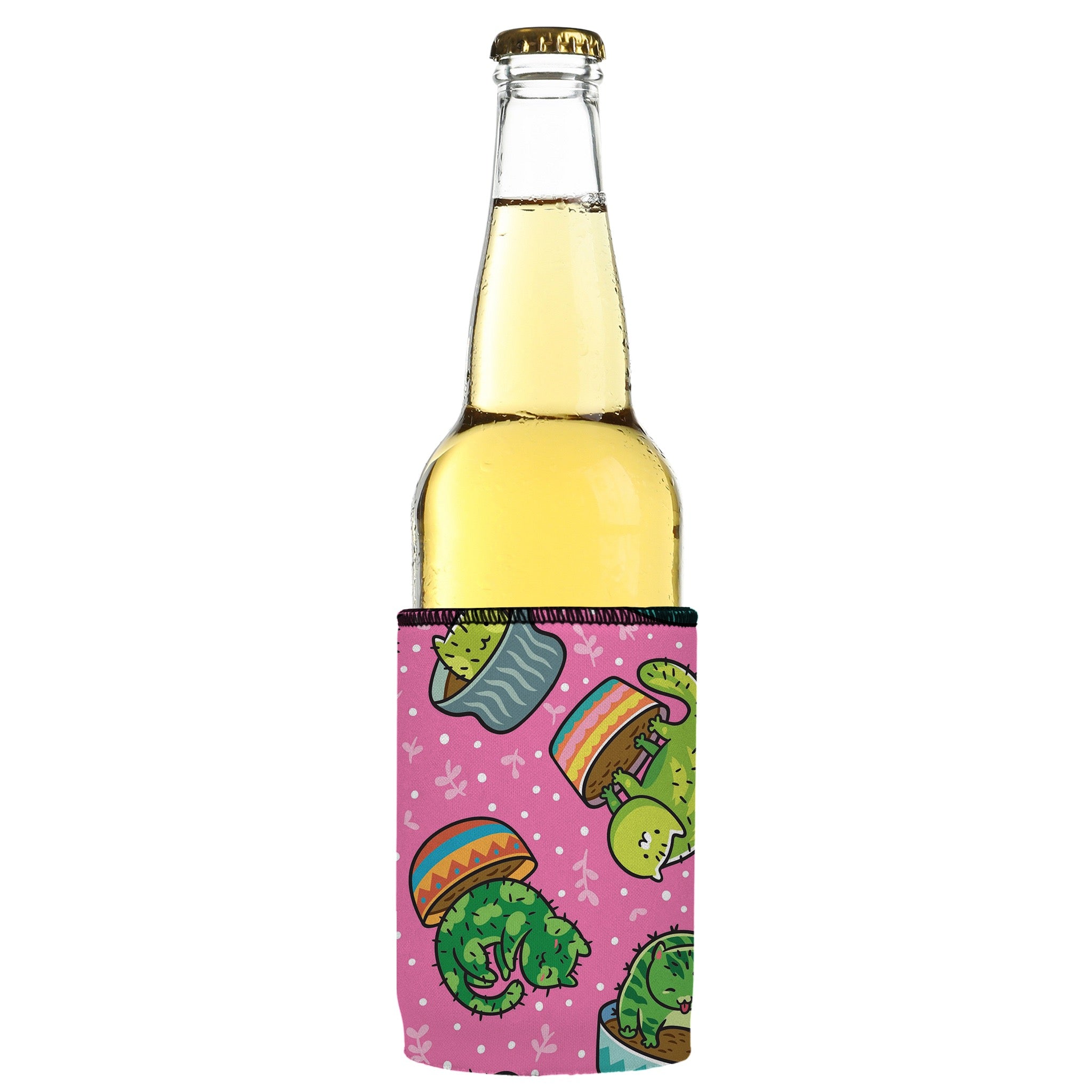 Stubbyz Cats in a Flowerpot Stubby Cooler
