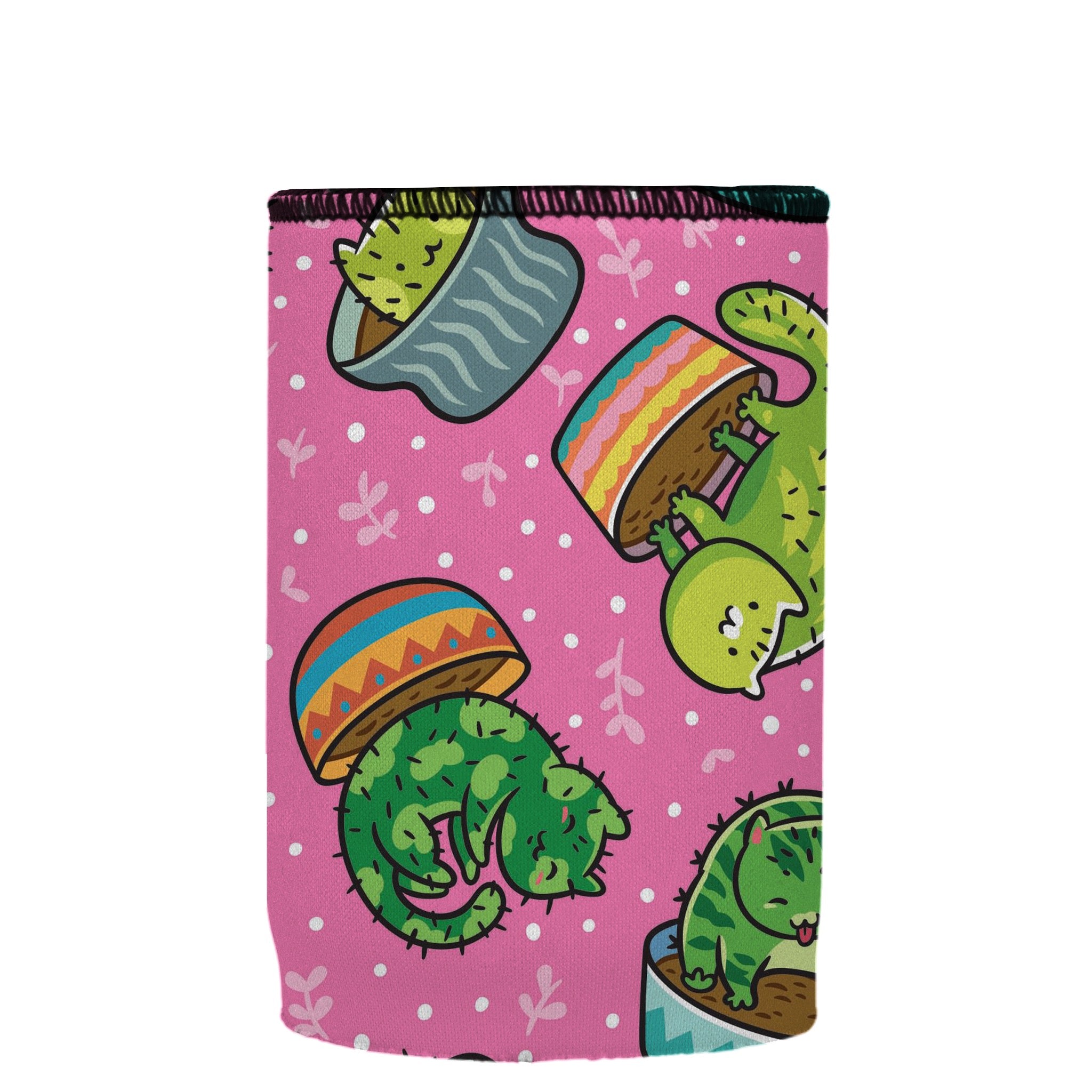 Stubbyz Cats in a Flowerpot Stubby Cooler