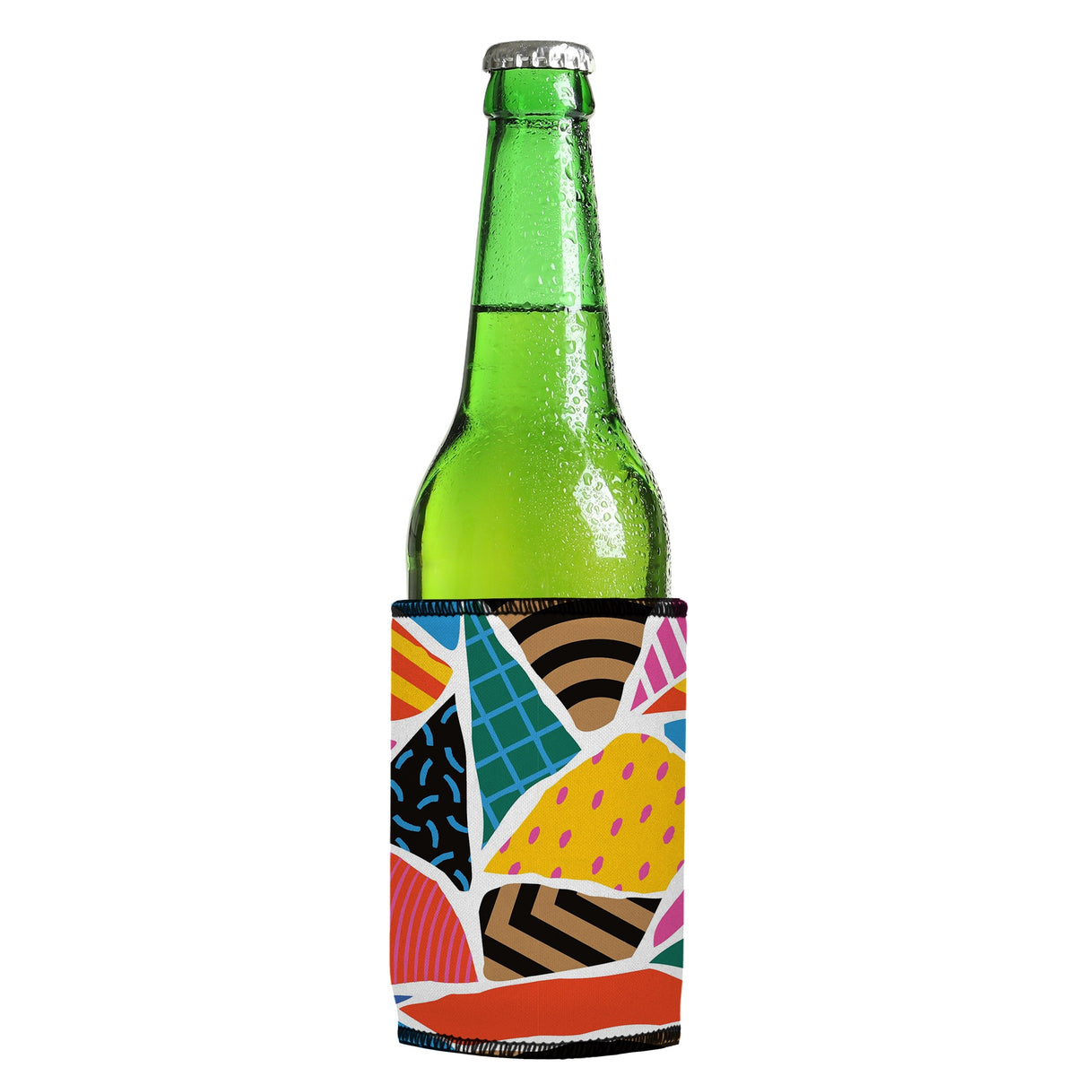 Color Blocks Stubbyz One Size cooler on a slim Euro-style bottle