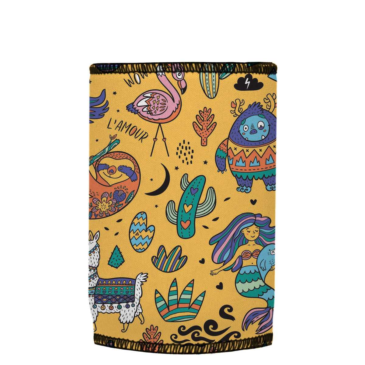 Kids Fantasy Stubbyz One Size baseless stubby cooler, shown flat