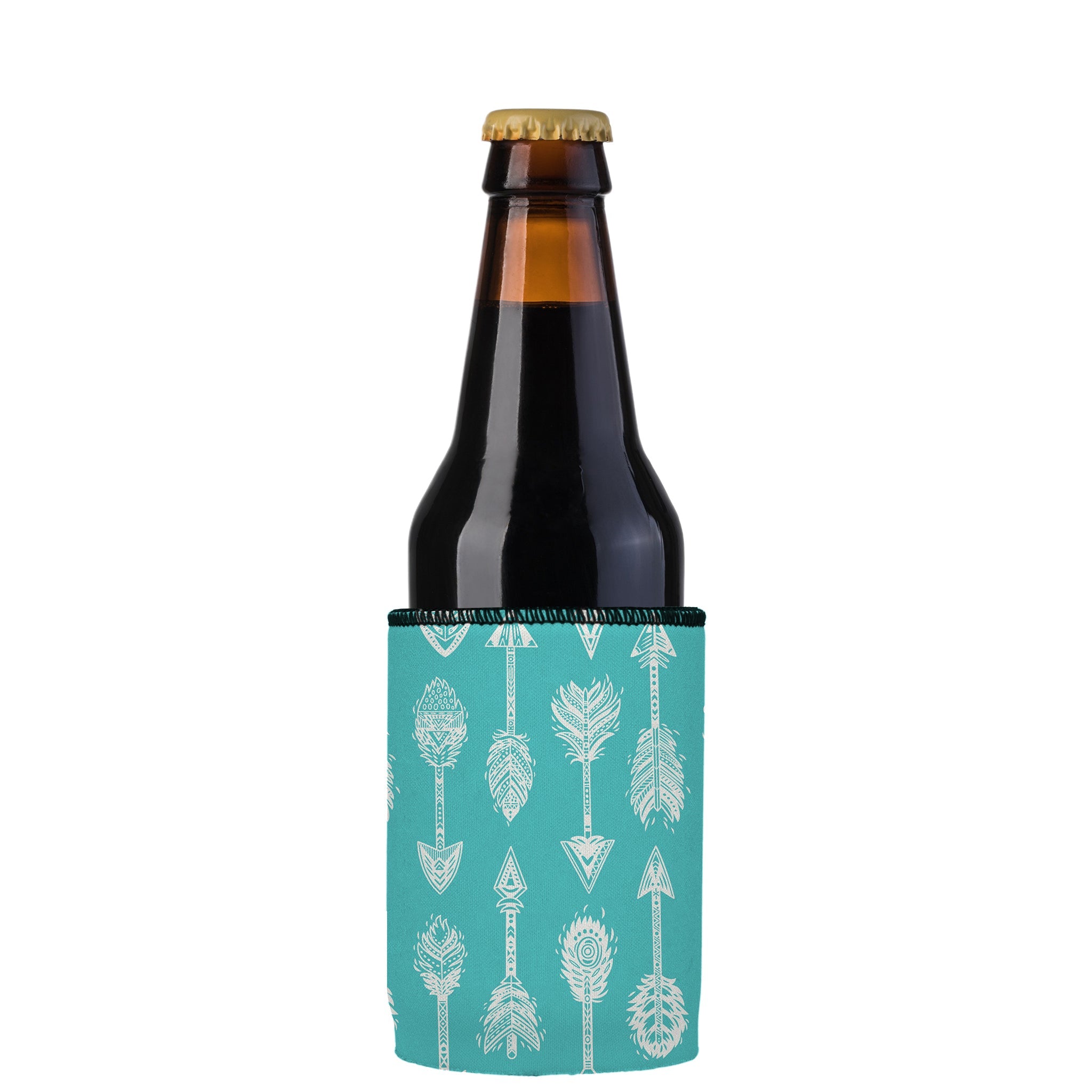 Stubbyz Teal Boho Arrows Stubby Cooler 2-Pack