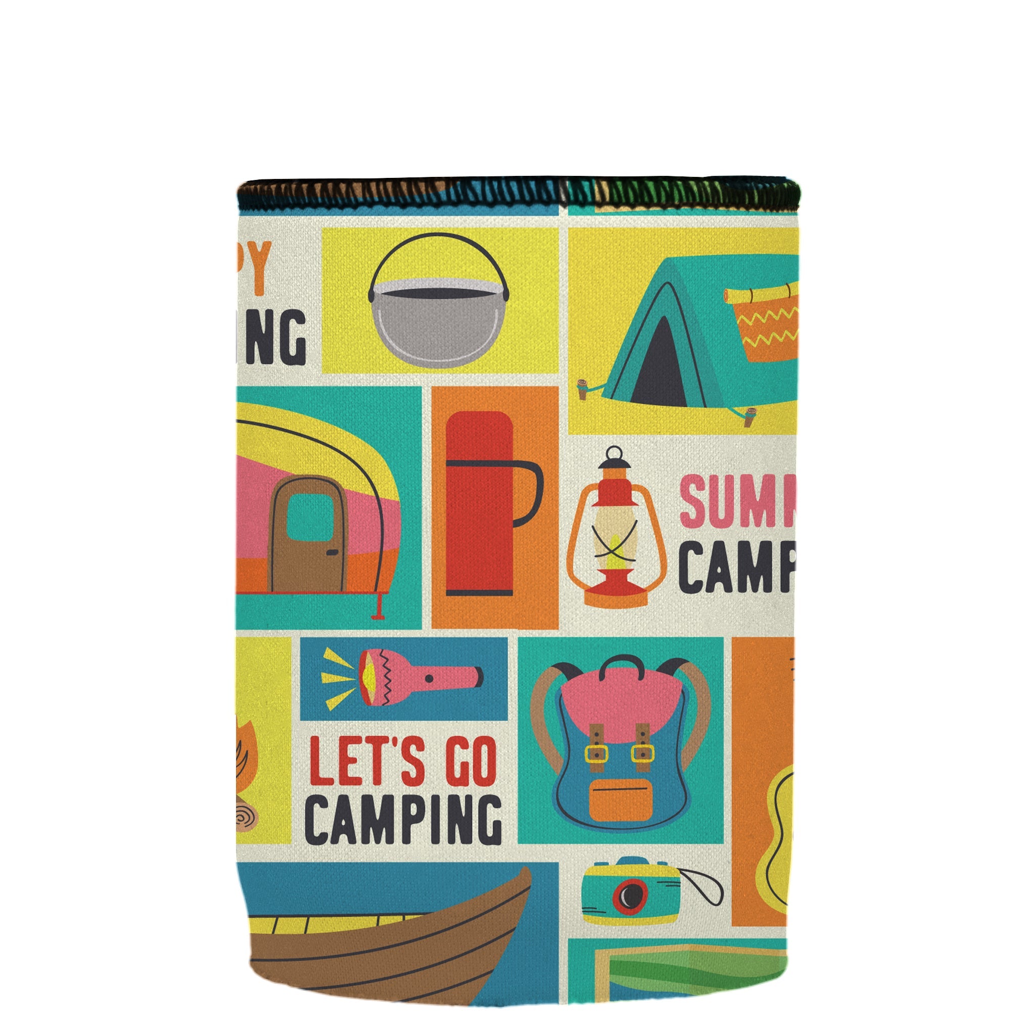 Stubbyz Happy Camping Stubby Cooler 2-Pack