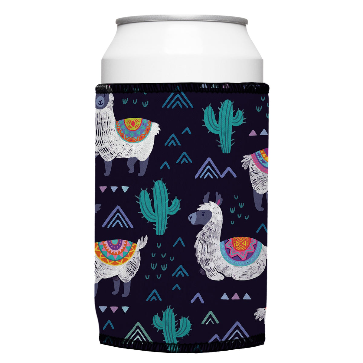 Alpaca & Llamas Stubbyz One Size cooler on a standard bottle