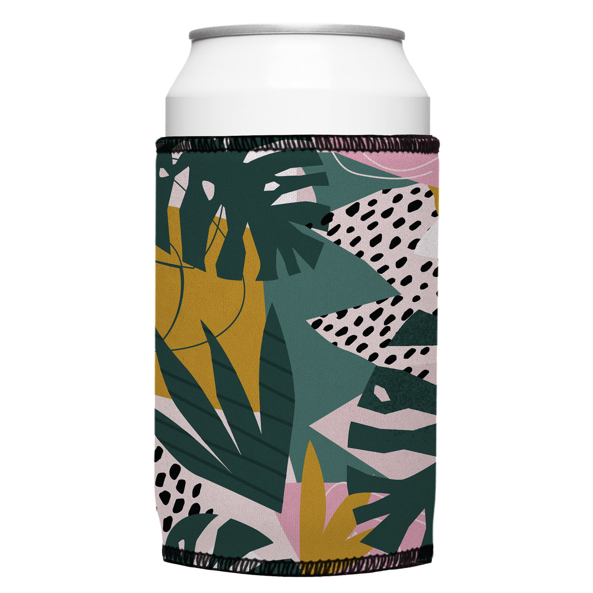 Exotic Jungle Plants Stubbyz One Size cooler on a standard bottle