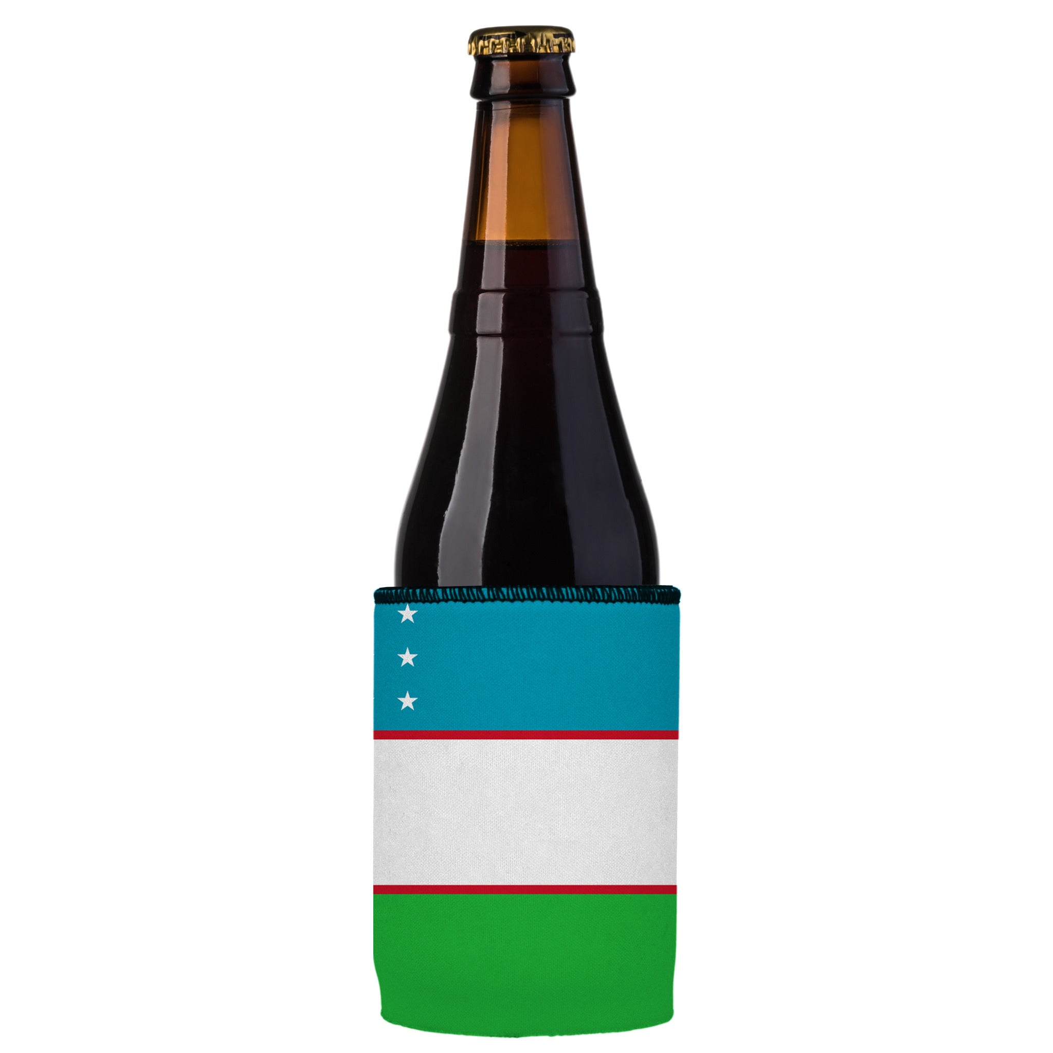 Stubbyz Flag of Uzbekistan Stubby Cooler