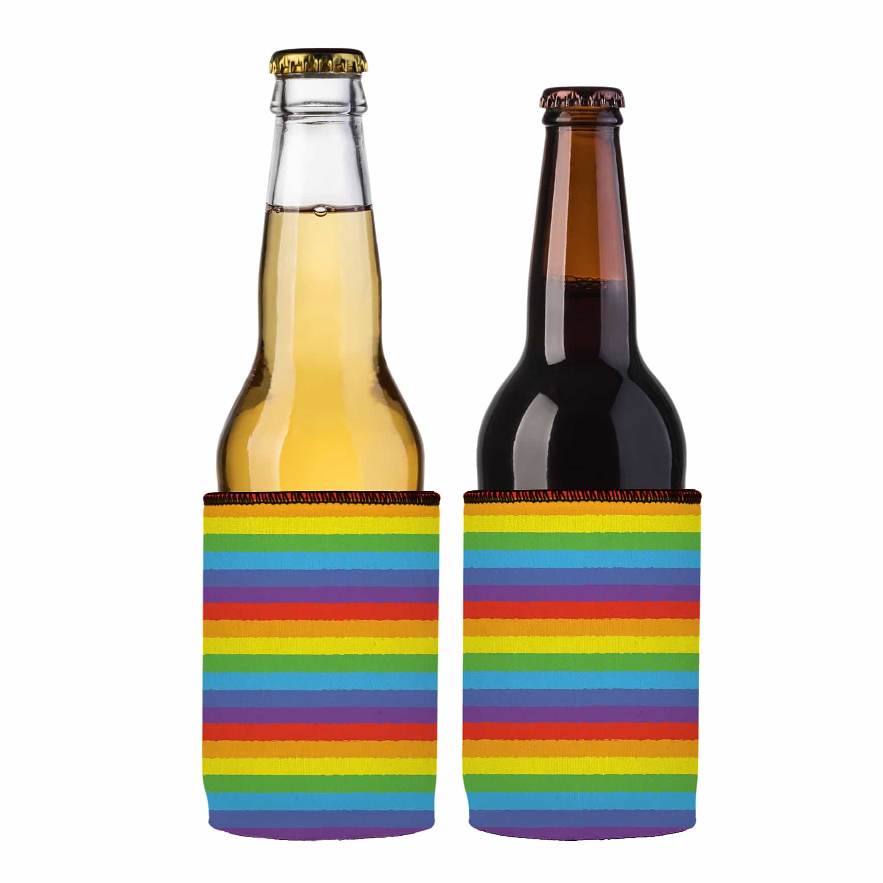 Stubbyz LGBTQ Pride Flag Stubby Cooler 2-Pack
