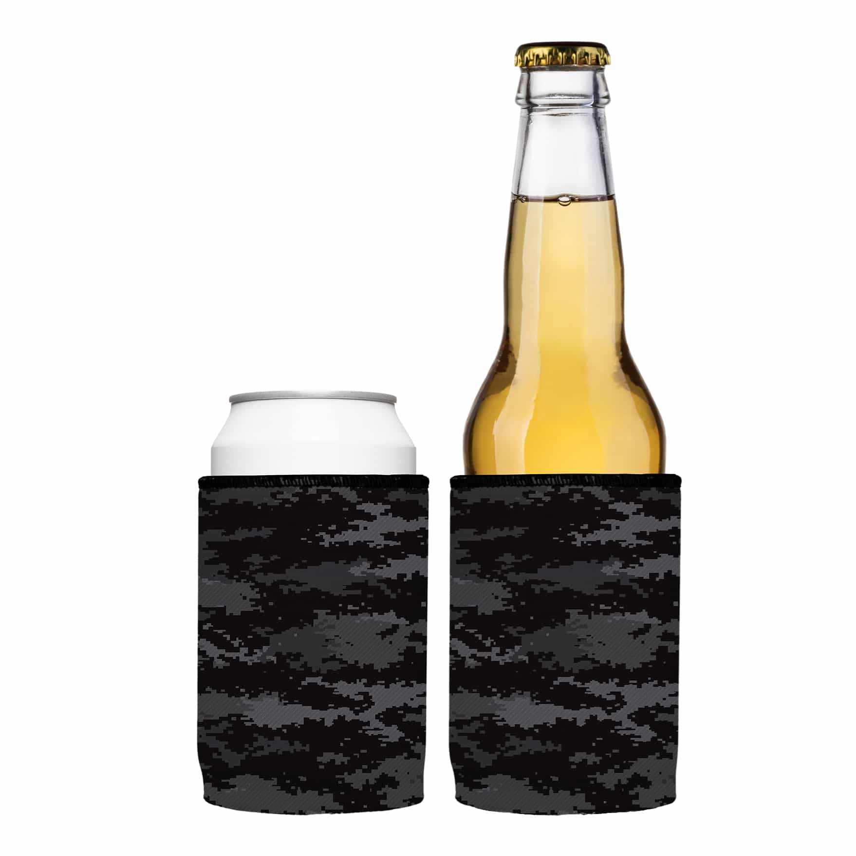 Stubbyz Digital Pixel Black Camo Stubby Cooler 2-Pack