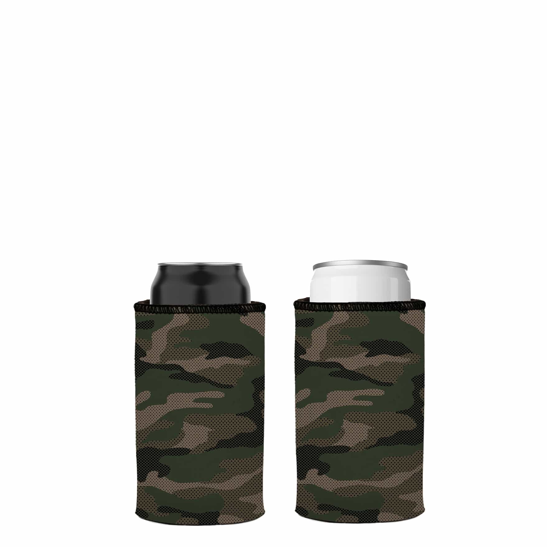 Stubbyz Green Camo Dot Pattern Stubby Cooler 2-Pack