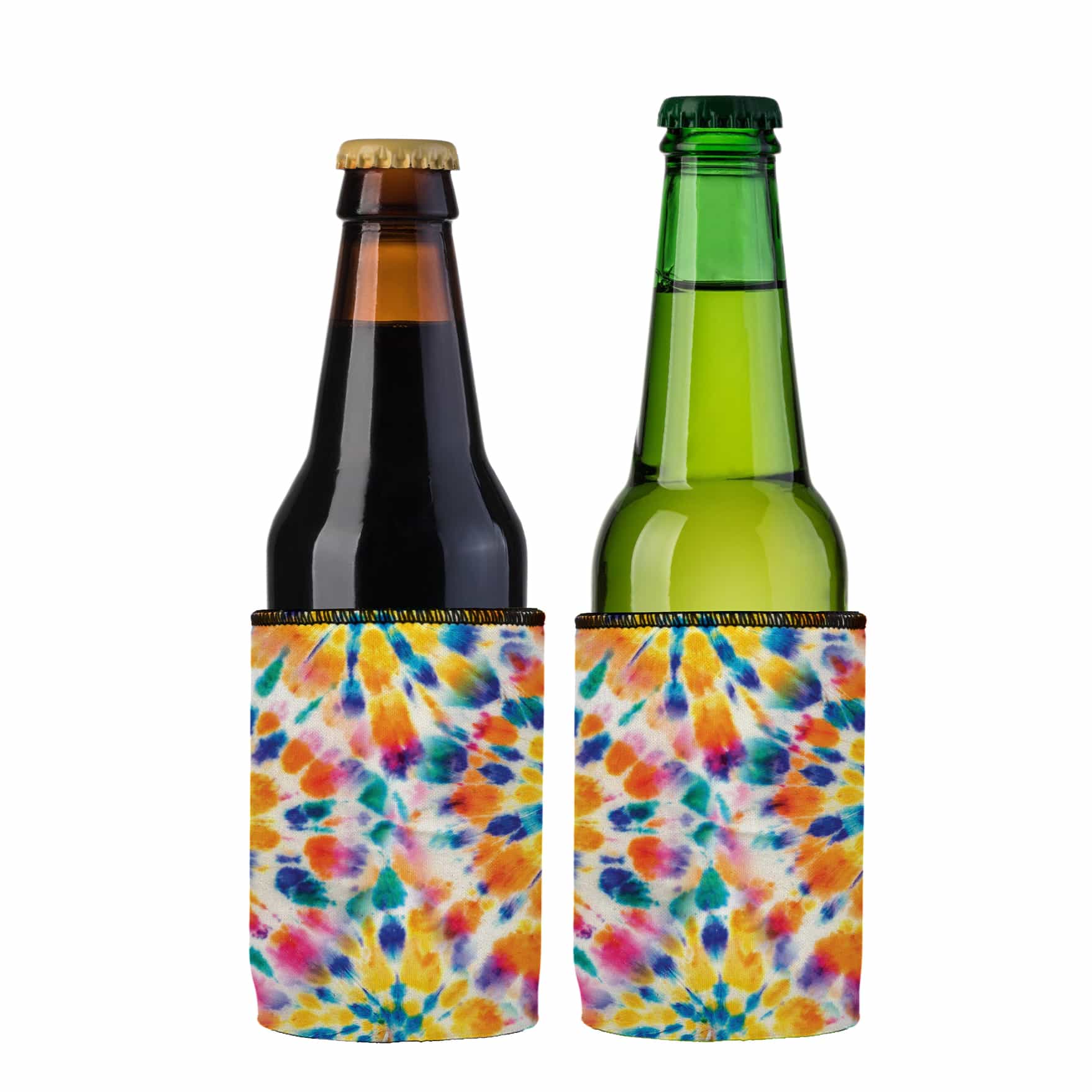 Stubbyz Rainbow Spiral Tie-Dye Stubby Cooler 2-Pack