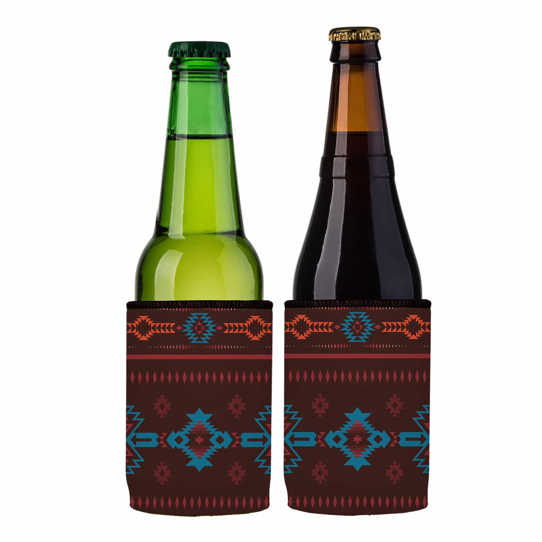 Stubbyz Brown Navajo Rug Stubby Cooler 2-Pack