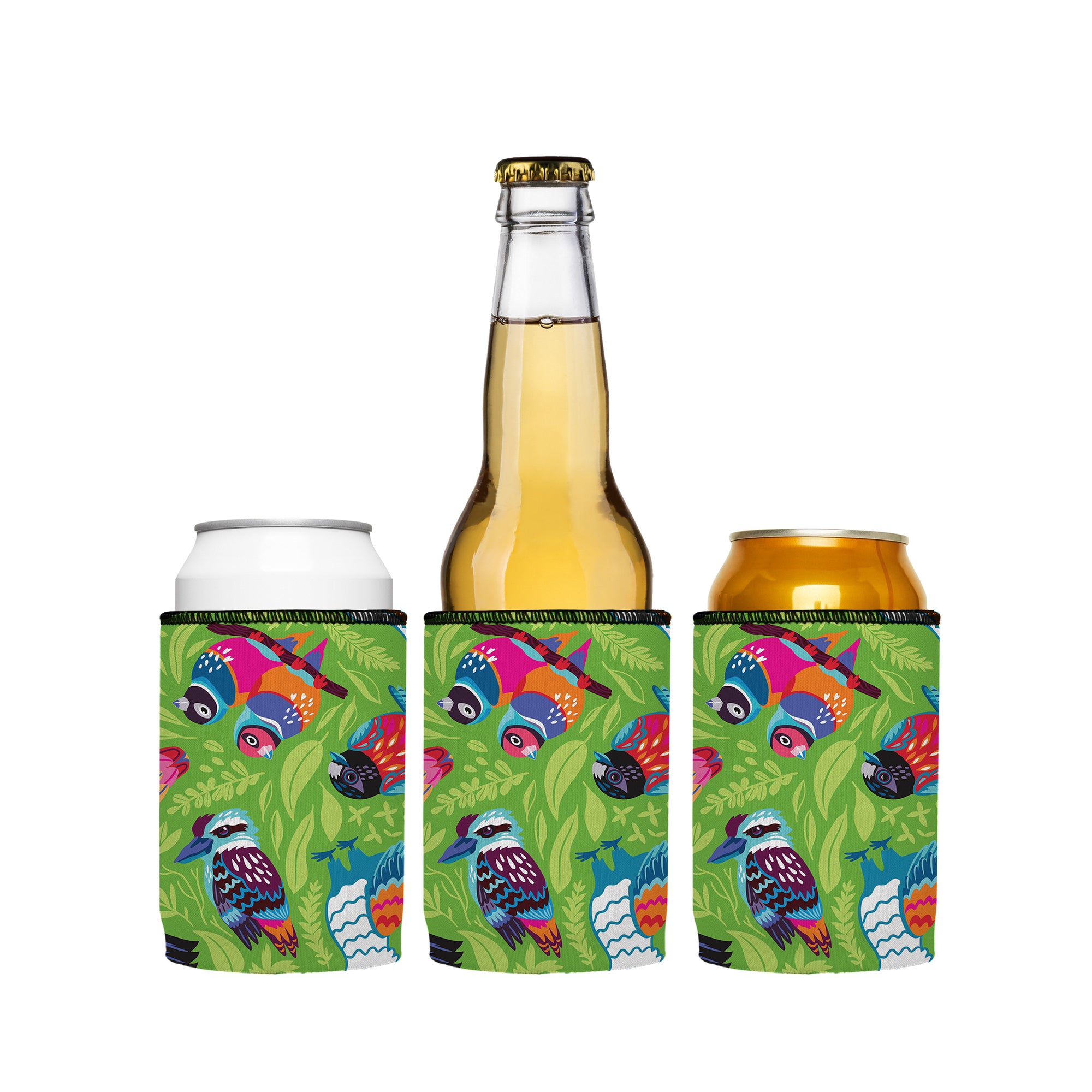 Stubbyz Aussie Birds III Stubby Cooler 3-Pack