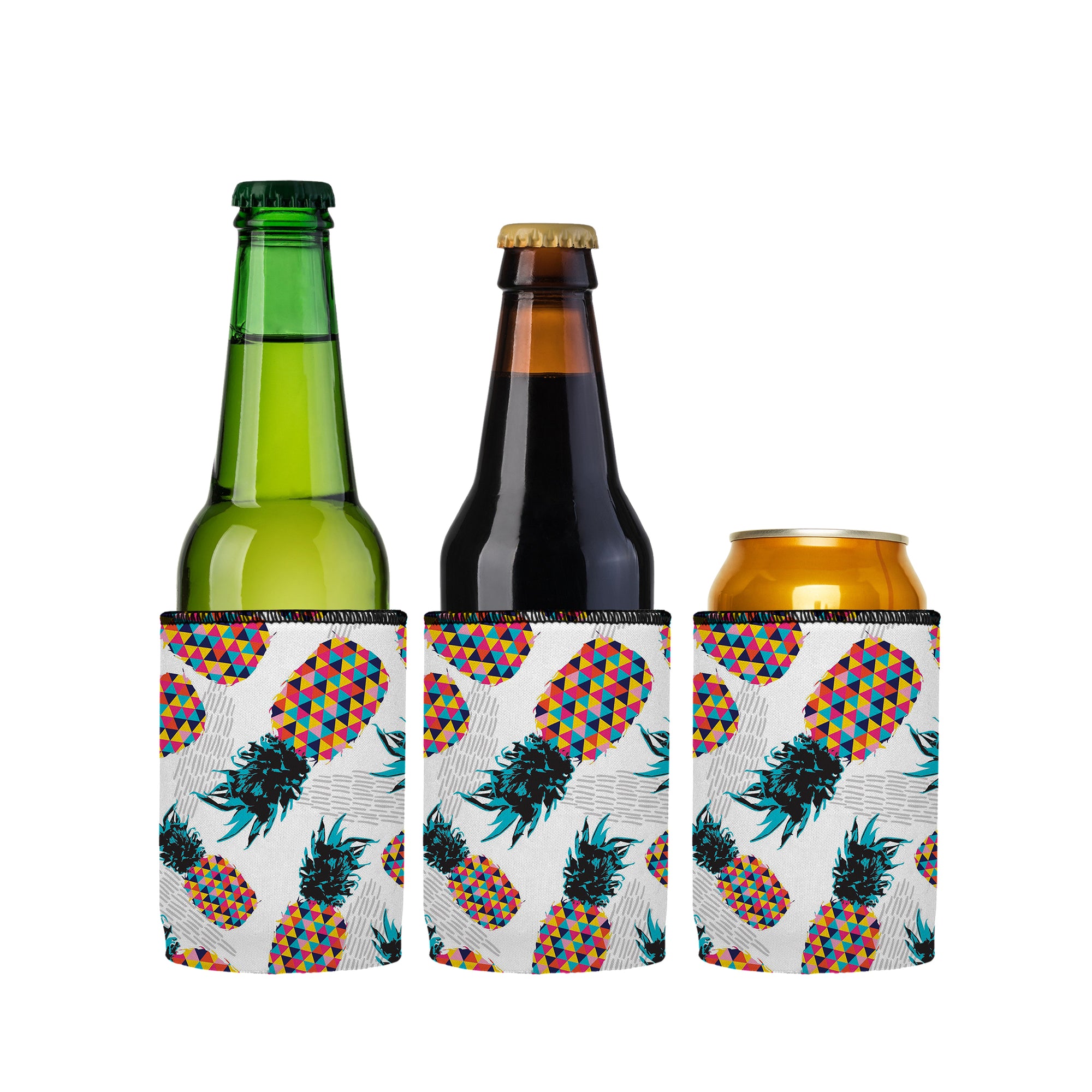Stubbyz Pineapple Heads Stubby Cooler 3-Pack