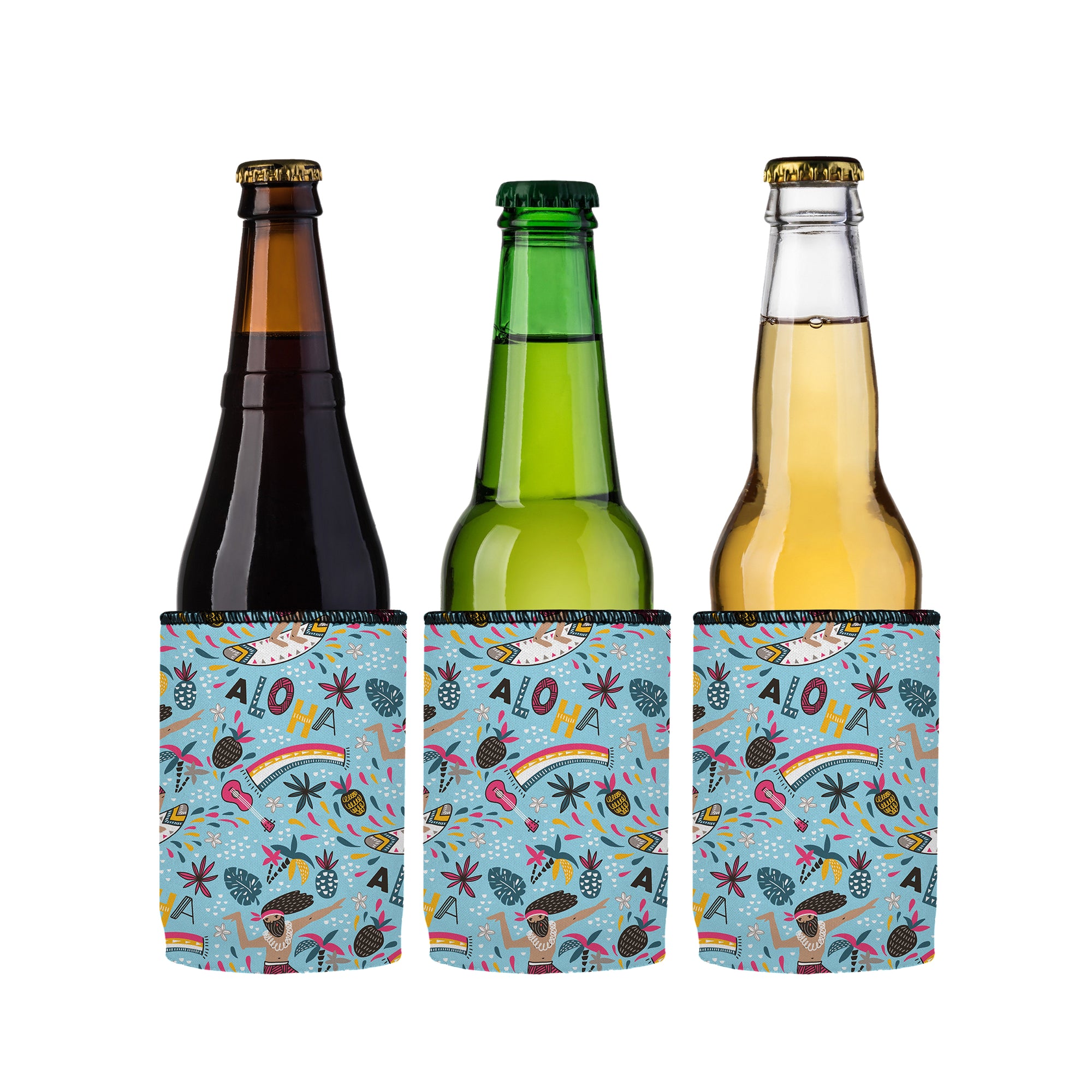 Stubbyz Surfing Aloha Stubby Cooler 3-Pack