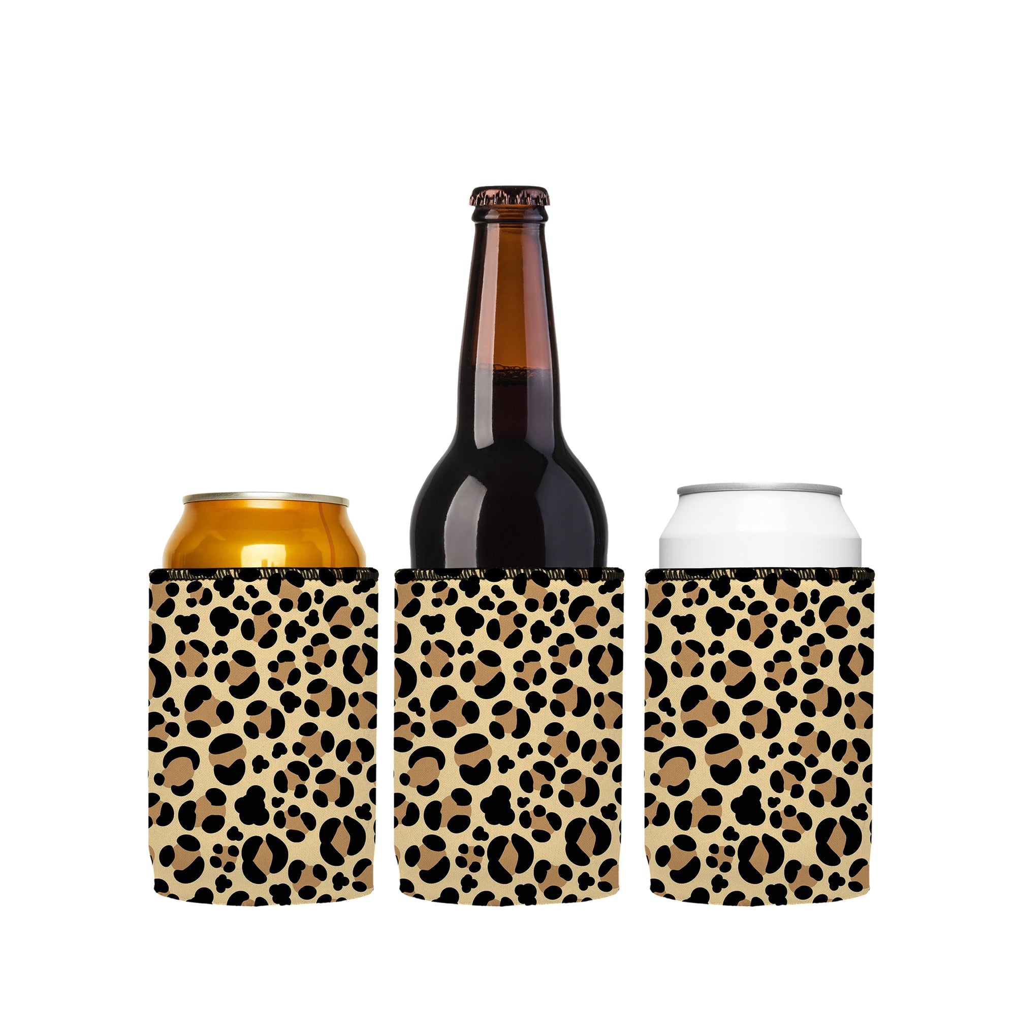 Stubbyz Leopard Print Stubby Cooler 3-Pack